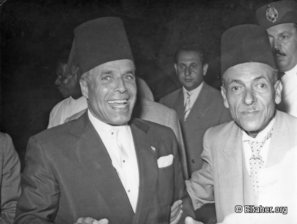 1956 - Bourguiba, Elaher and guards